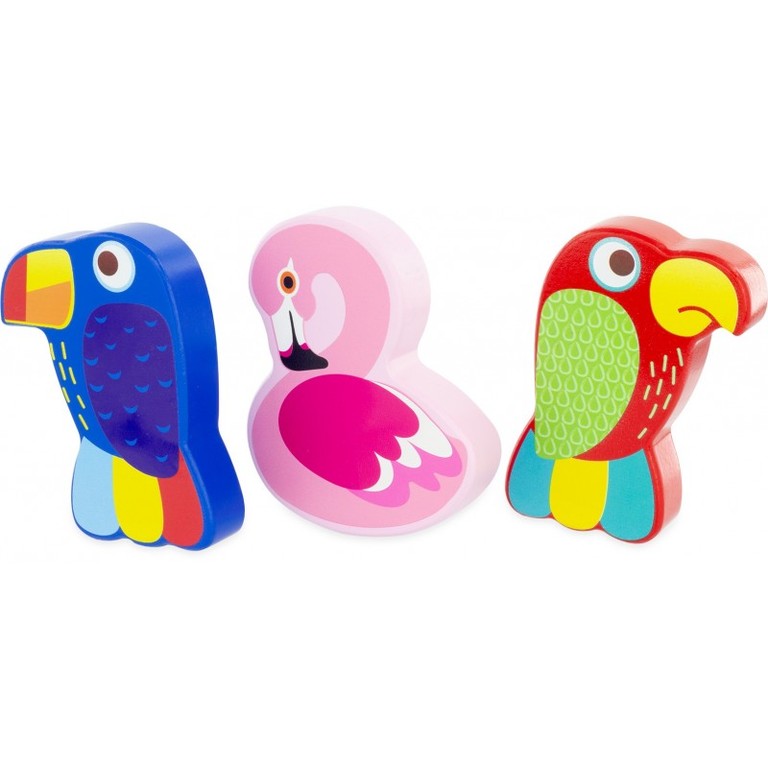 Maracas en Bois Mer et Oiseau